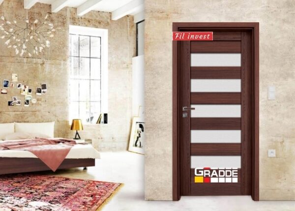Интериорна врата Gradde серия Aaven Glas Шведски Дъб