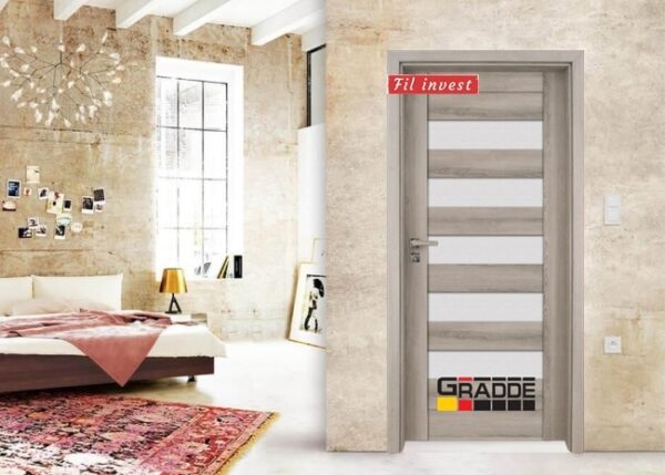 Интериорна врата Gradde серия Aaven Glas Ясен Вералинга