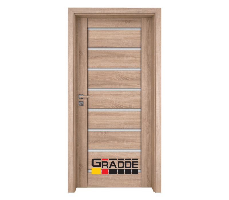 Alternative view of Интериорна врата Gradde серия Axel Glas Дъб Вераде