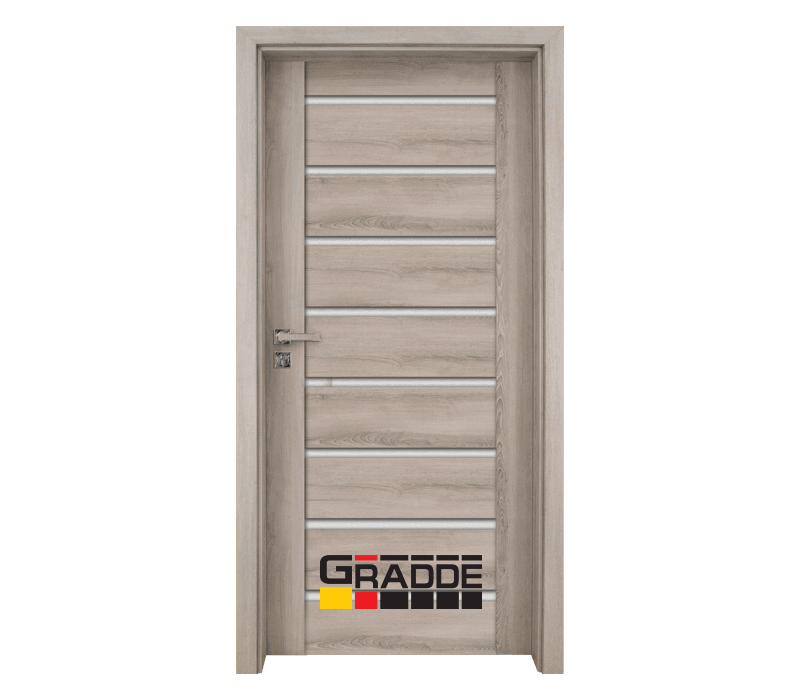 Alternative view of Интериорна врата Gradde серия Axel Glas Ясен Вералинга