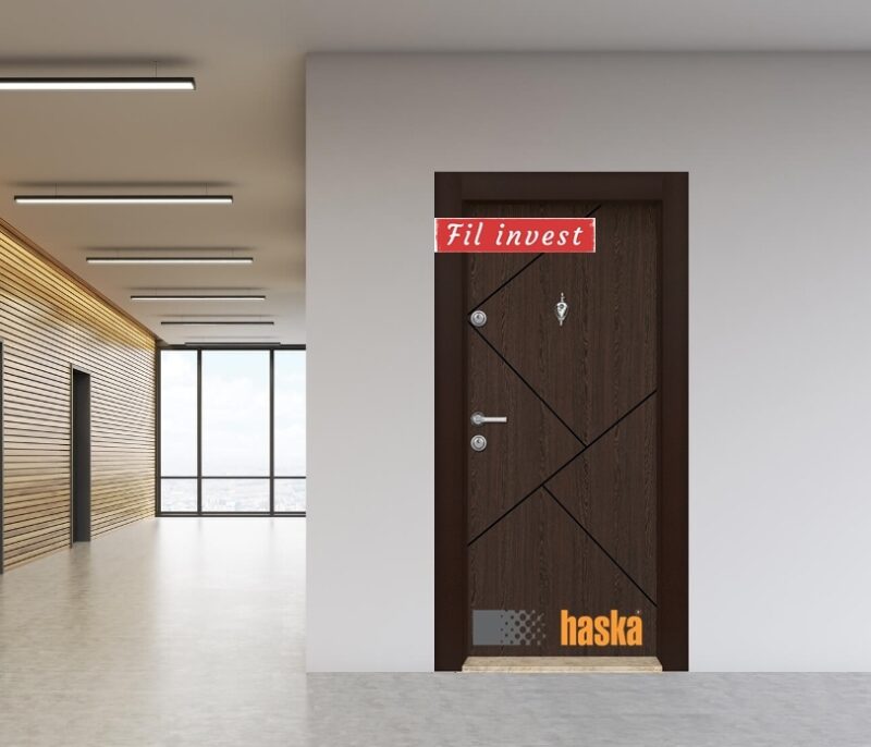 Блиндирана врата Haska серия ParkDoor модел 06 Венге