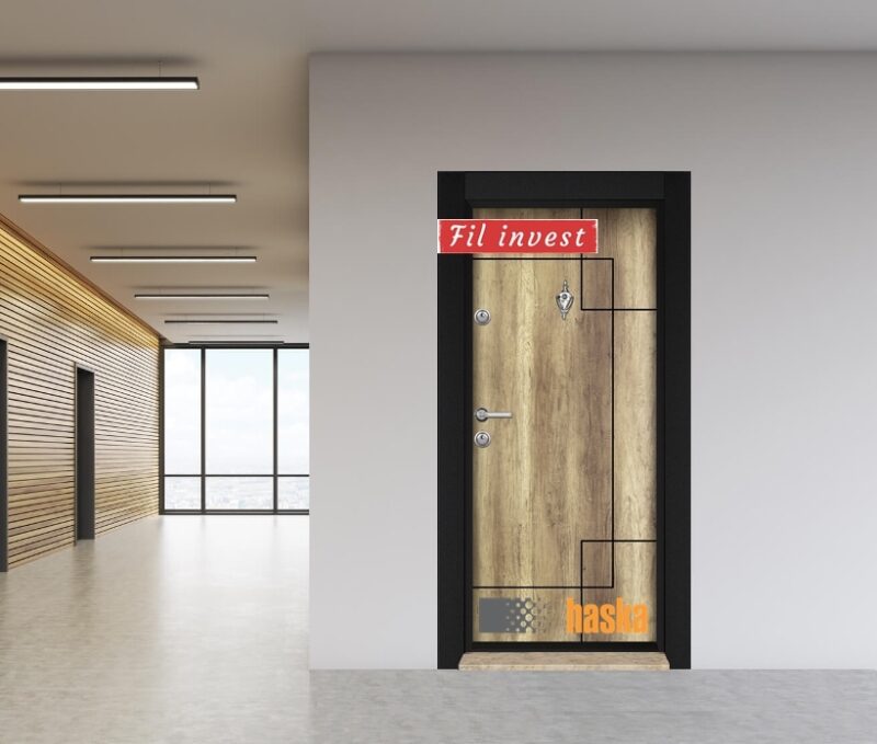 Блиндирана врата Haska серия ParkDoor модел Стар44 Светъл отантик