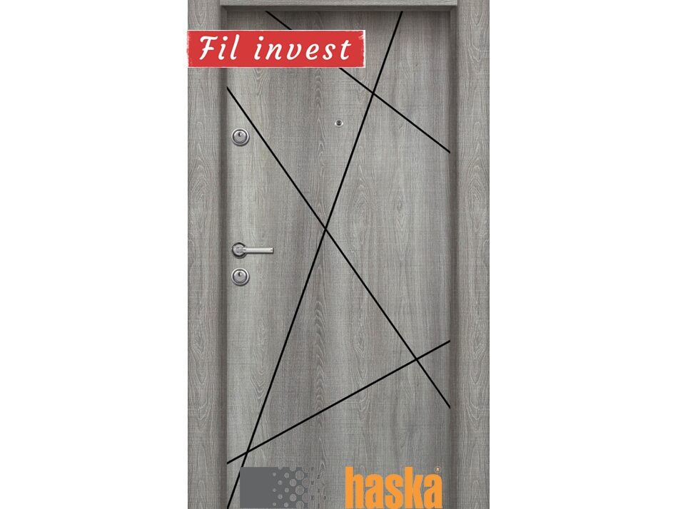 Alternative view of Врата Haska серия StarLife модел М07 Сиво меше