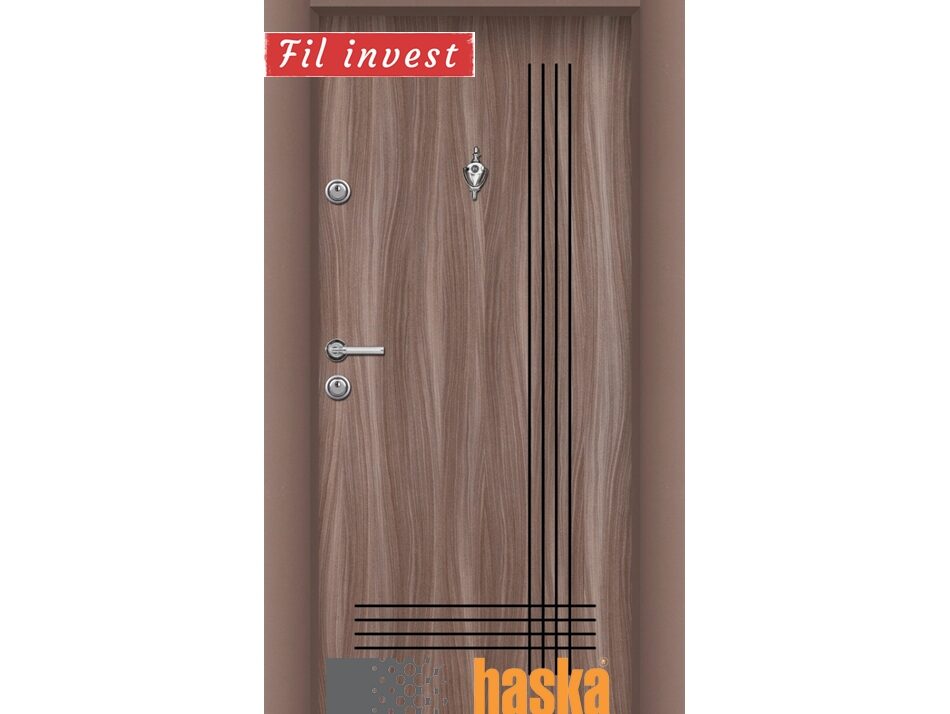 Alternative view of Блиндирана врата Haska серия ParkDoor модел 02 Танганика