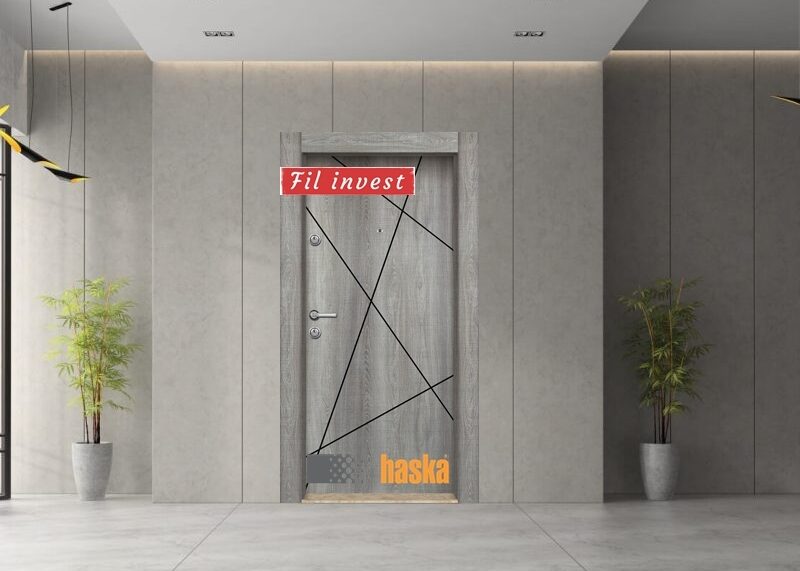 Врата Haska серия StarLife модел М07 Сиво меше