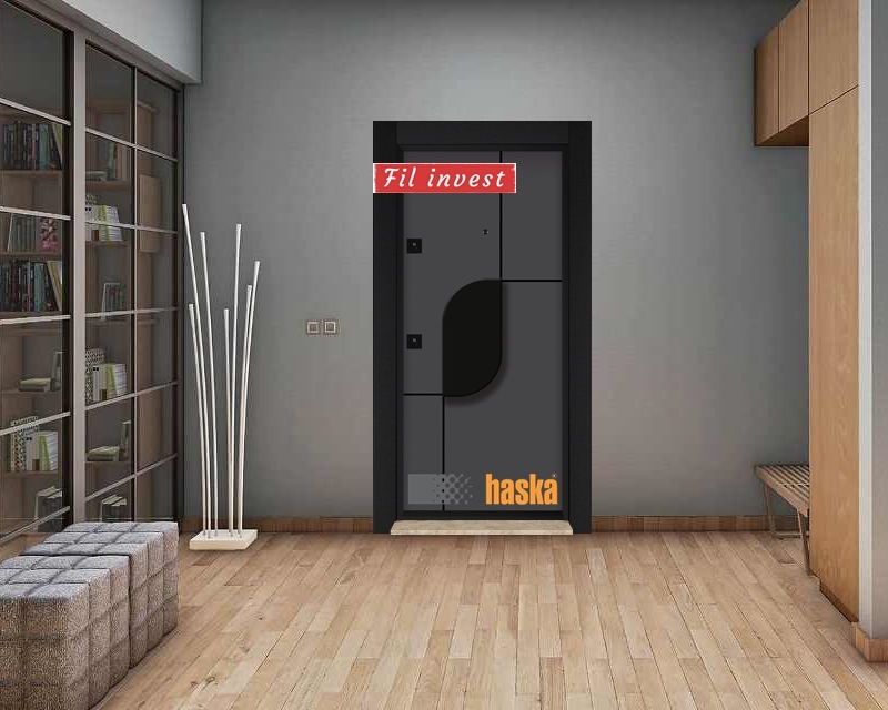 Врата Haska серия Лукс модел Стар 47 Антрацит