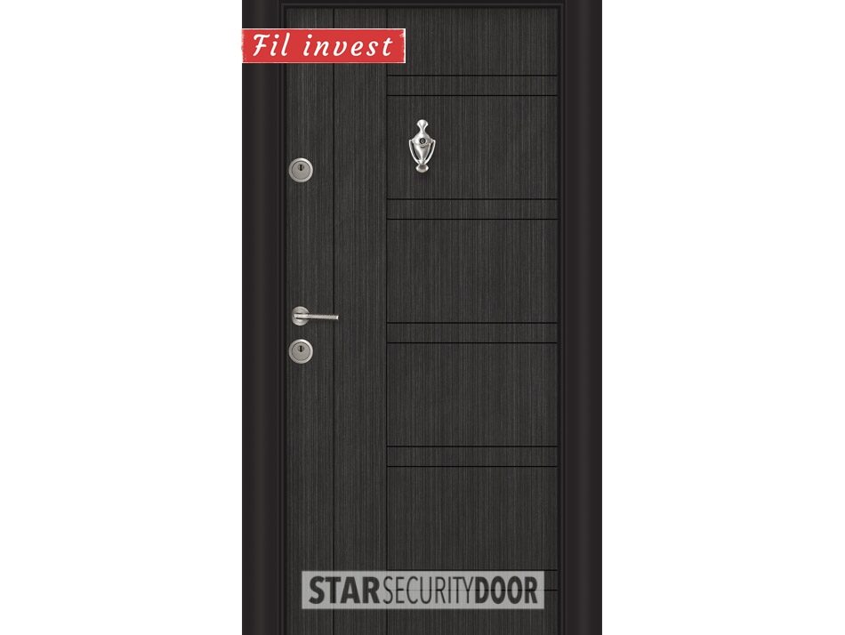 Alternative view of Врата Star Security Door серия Parkdoor модел SL101 Черна перла