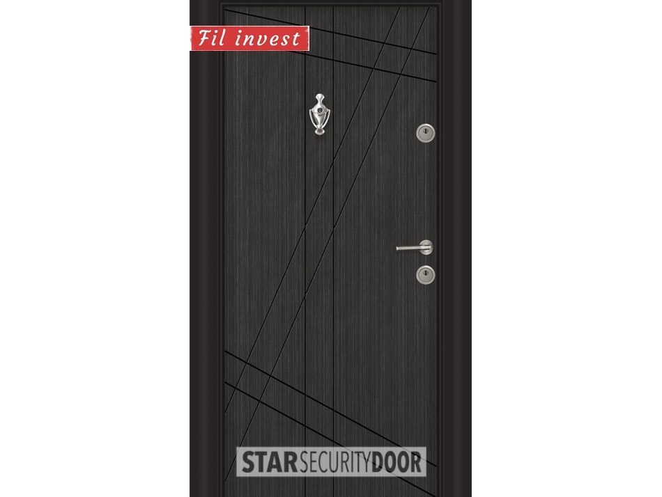 Alternative view of Врата Star Security Door серия Parkdoor модел SL211 Черна перла