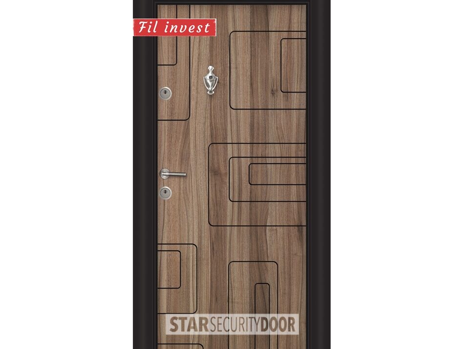 Alternative view of Врата Star Security Door серия Parkdoor модел SL212 Спарта орех