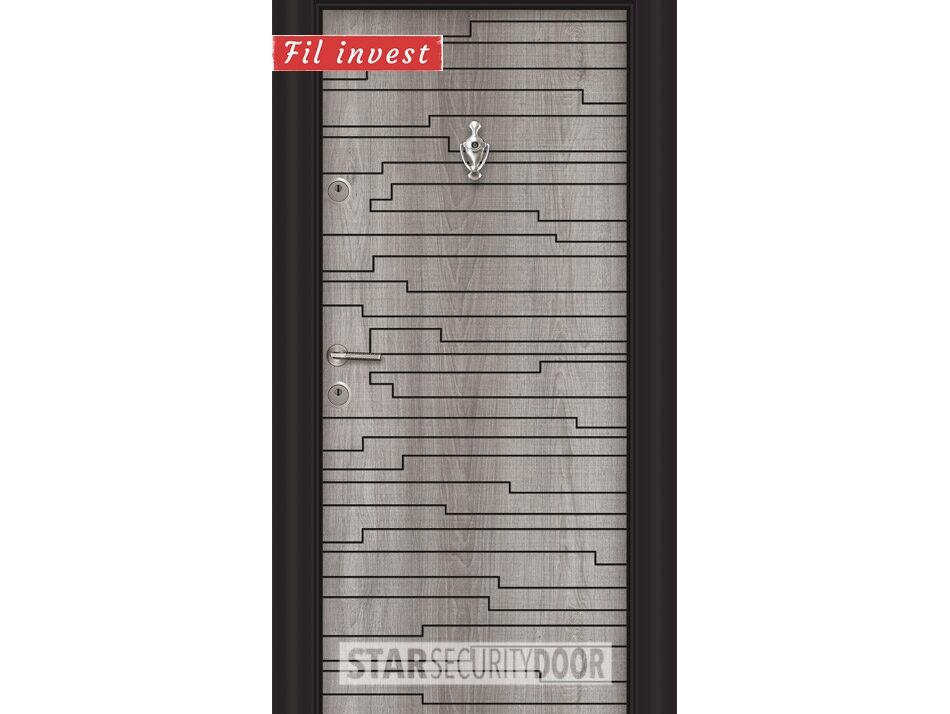 Alternative view of Врата Star Security Door серия Parkdoor модел SL214 Сив дъб