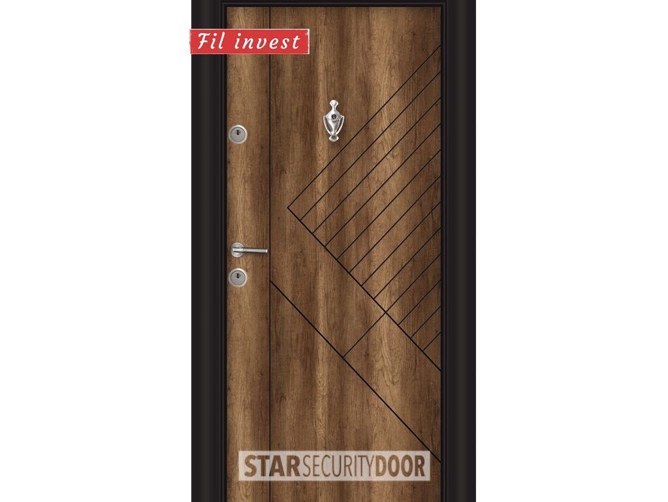 Alternative view of Врата Star Security Door серия Parkdoor модел SL219 Газез Орех