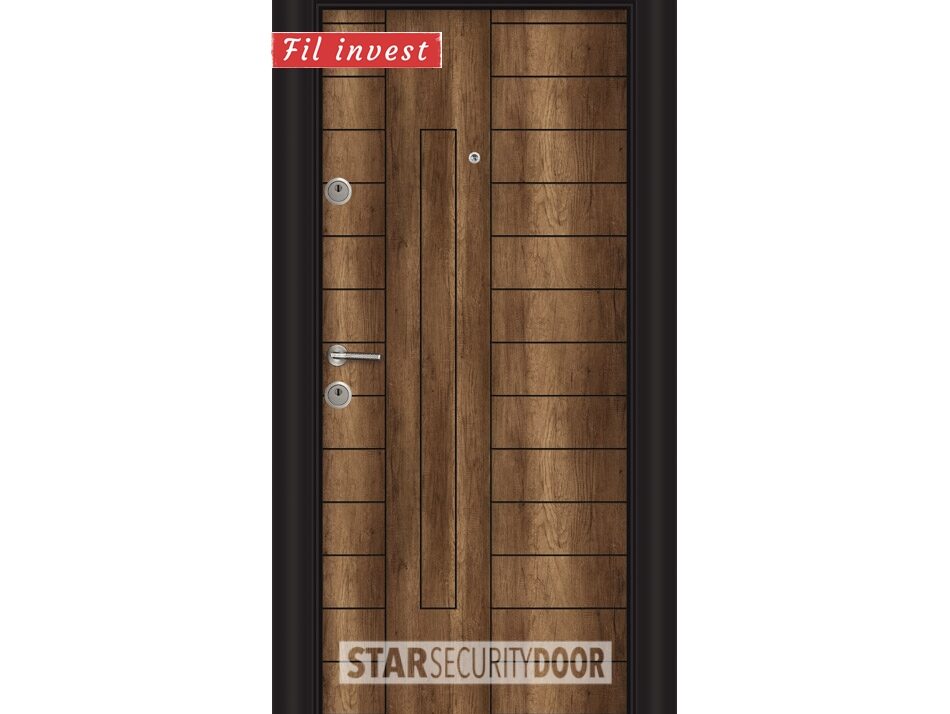 Alternative view of Врата Star Security Door серия Parkdoor модел SL221 Газез Орех