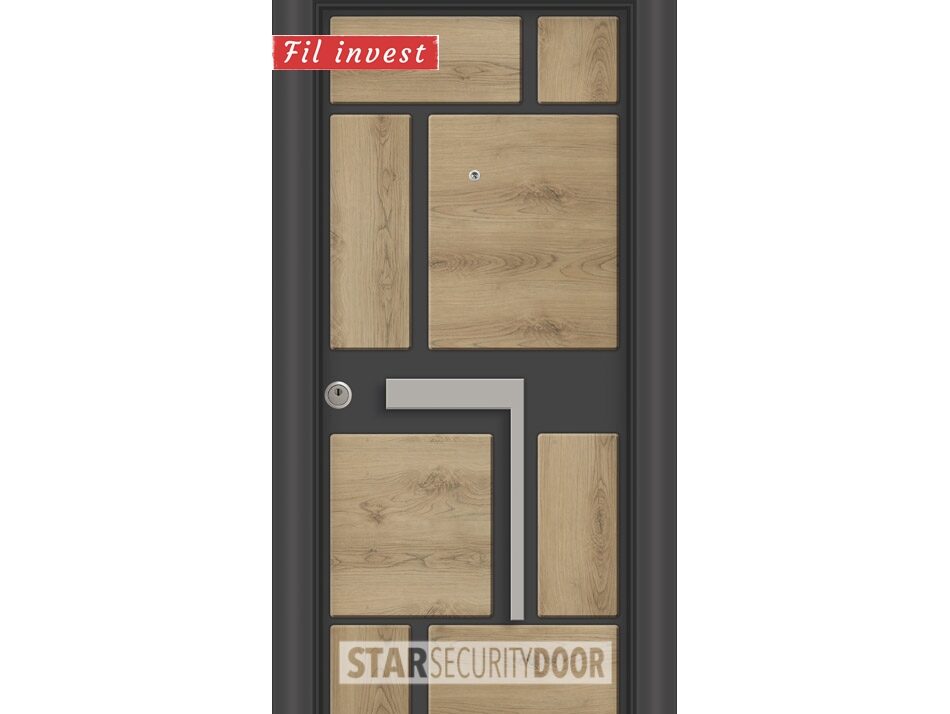 Alternative view of Врата Star Security Door серия Silod модел SD08 Антрацит асос