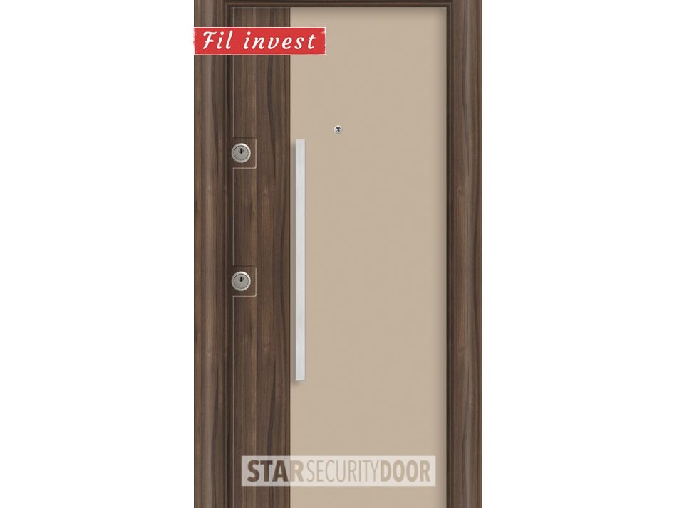 Alternative view of Врата Star Security Door серия Silod модел SD26 HG Капучино натурален орех