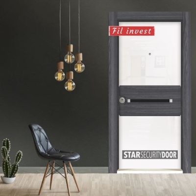 Врата Star Security Door серия Crystal модел CR5057 Бял