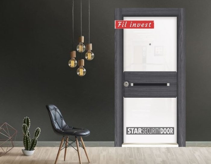 Врата Star Security Door серия Crystal модел CR5057 Бял