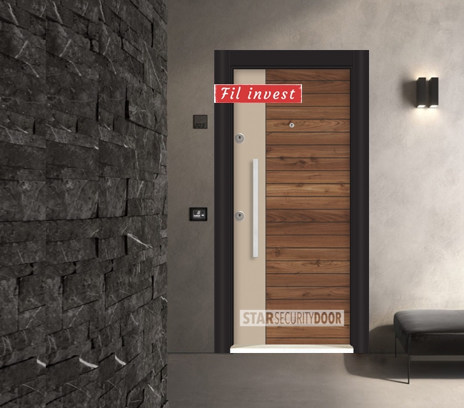 Врата Star Security Door серия Lapis модел L5363 Капучино сарухан