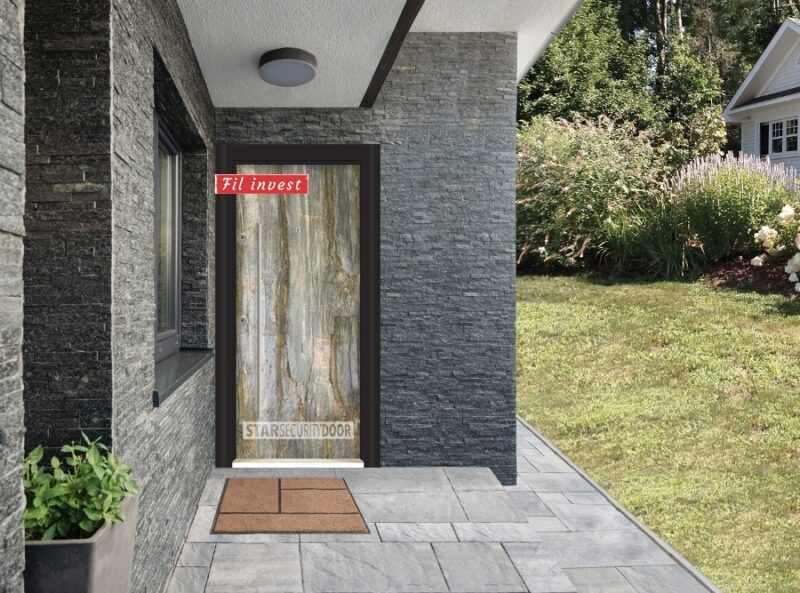 Врата Star Security Door серия Nature модел NT01 Горски пожар