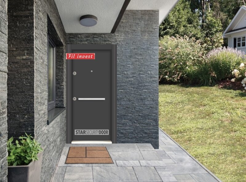 Врата Star Security Door серия Outdoor модел LP Антрацит