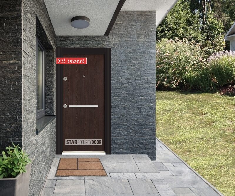 Врата Star Security Door серия Outdoor модел LP Венге