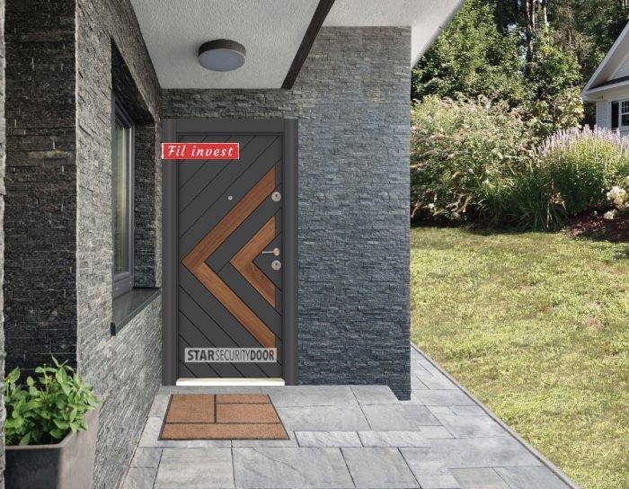 Врата Star Security Door серия Outdoor модел MFS106 Антрацит