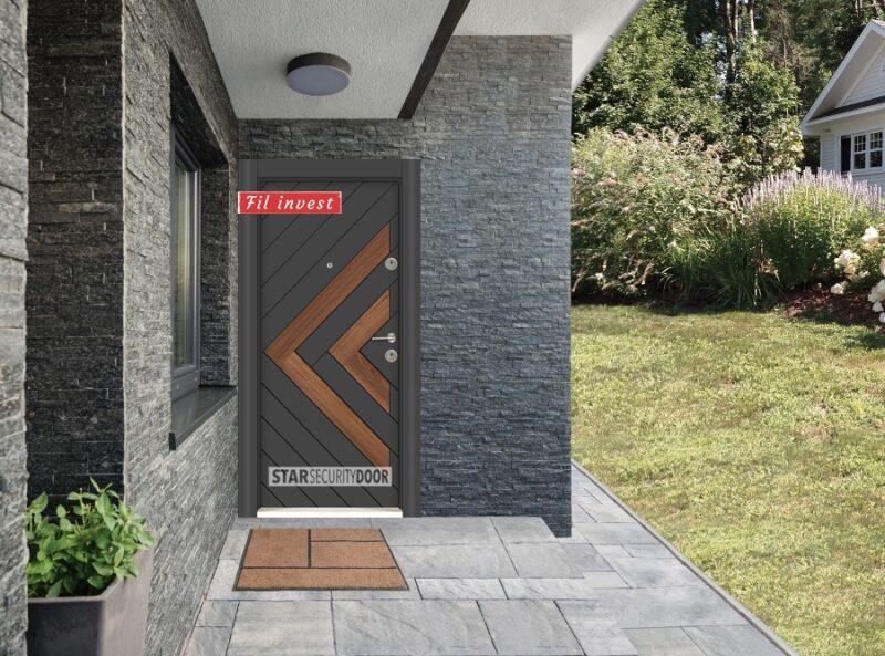 Врата Star Security Door серия Outdoor модел MFS106 Антрацит