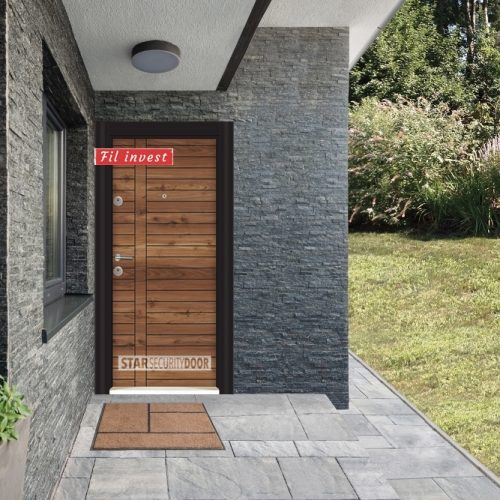 Врата Star Security Door серия Outdoor модел MFS516 Орех