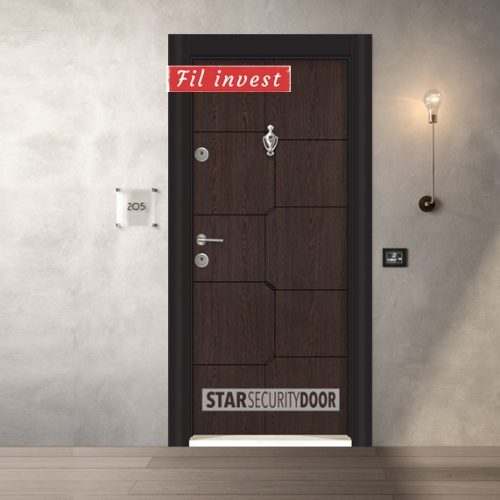 Врата Star Security Door серия Parkdoor модел SL209 Венге