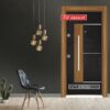 Врата Star Security Door серия Silod модел SD13 HG Черен Сащ орех