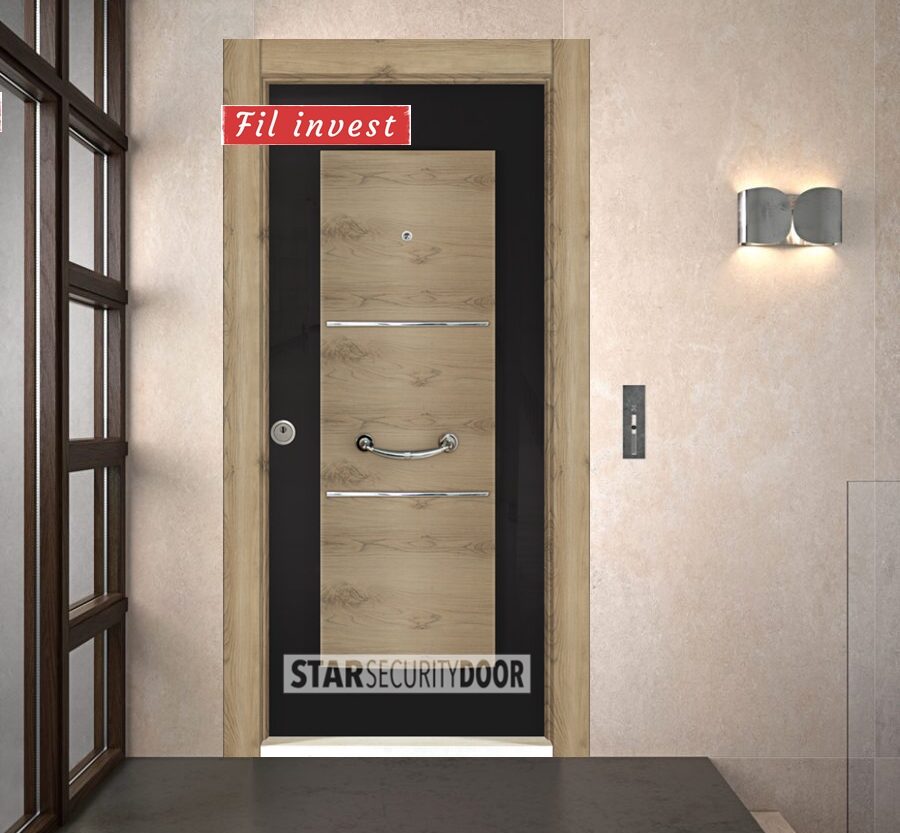 Врата Star Security Door серия Smart модел SM5112 Черен асос