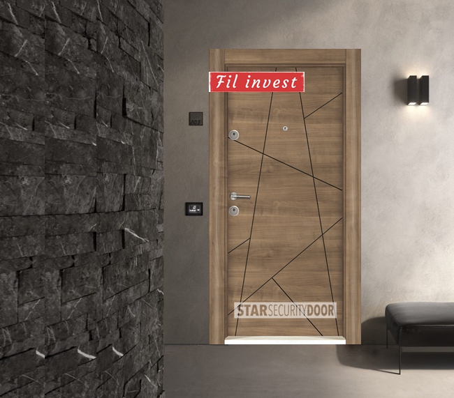 Врата Star Security Door серия StarLife модел D127 Сащ череша