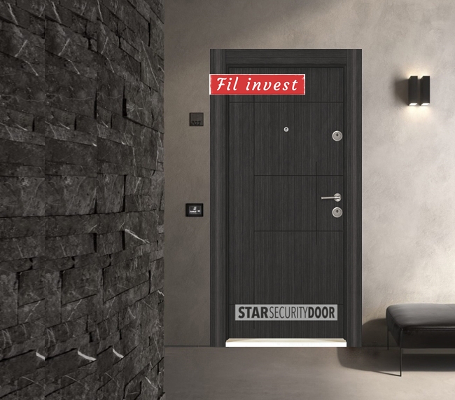 Врата Star Security Door серия StarLife модел SL203 Черна перла