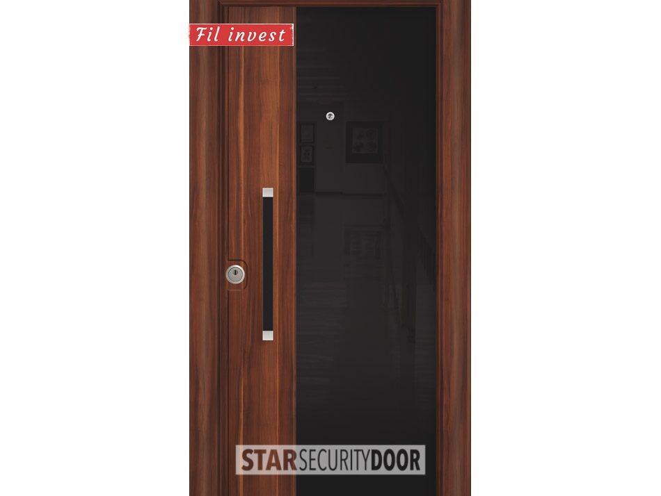 Alternative view of Врата Star Security Door серия Crystal модел CR5058 Черна ябълка