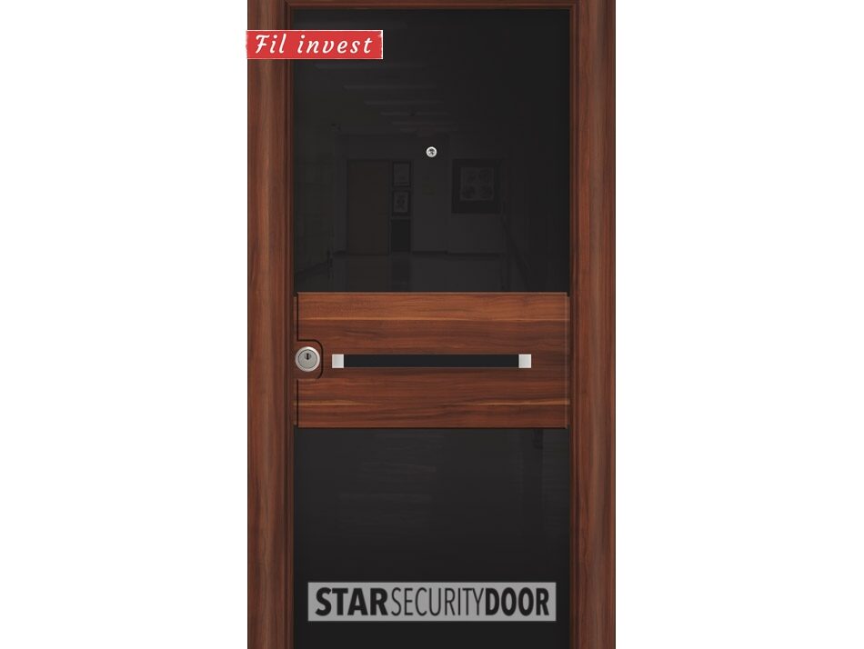 Alternative view of Врата Star Security Door серия Crystal модел CR5109 Черна ябълка