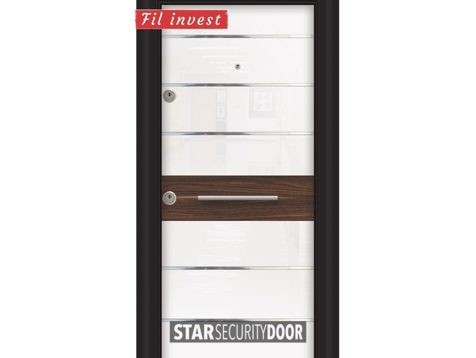 Alternative view of Врата Star Security Door серия Laminart модел LM 5251 HG бял орех