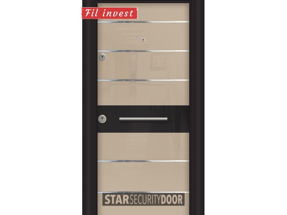 Alternative view of Врата Star Security Door серия Laminart модел LM5254 HG Kапучино черно