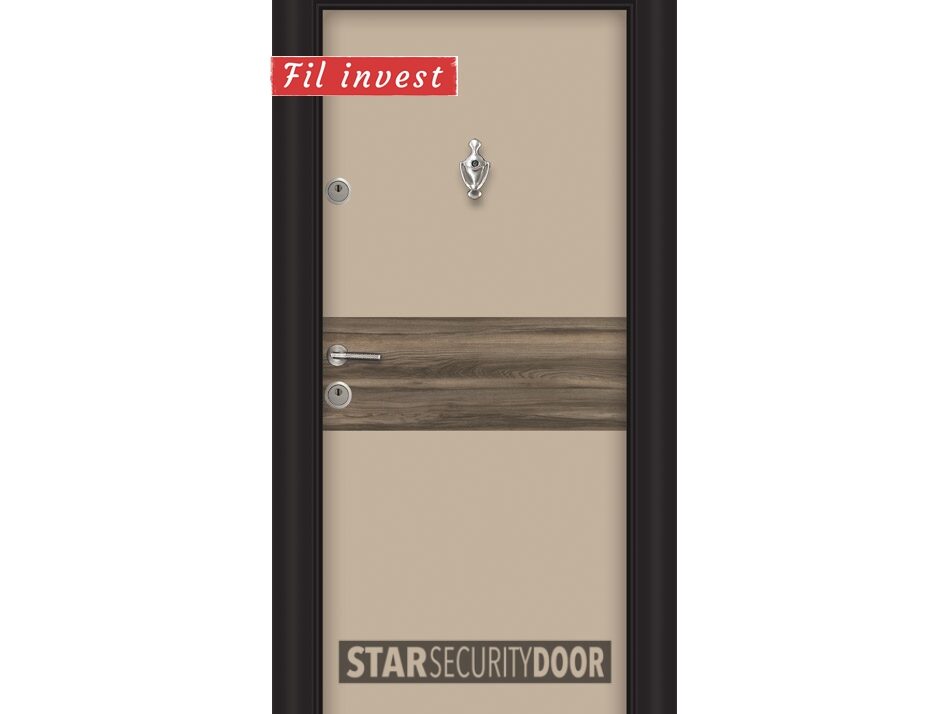 Alternative view of Врата Star Security Door серия Lapis модел L303 Капучино
