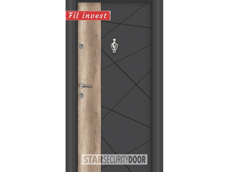 Alternative view of Врата Star Security Door серия Lapis модел L306 Антрацит айдер