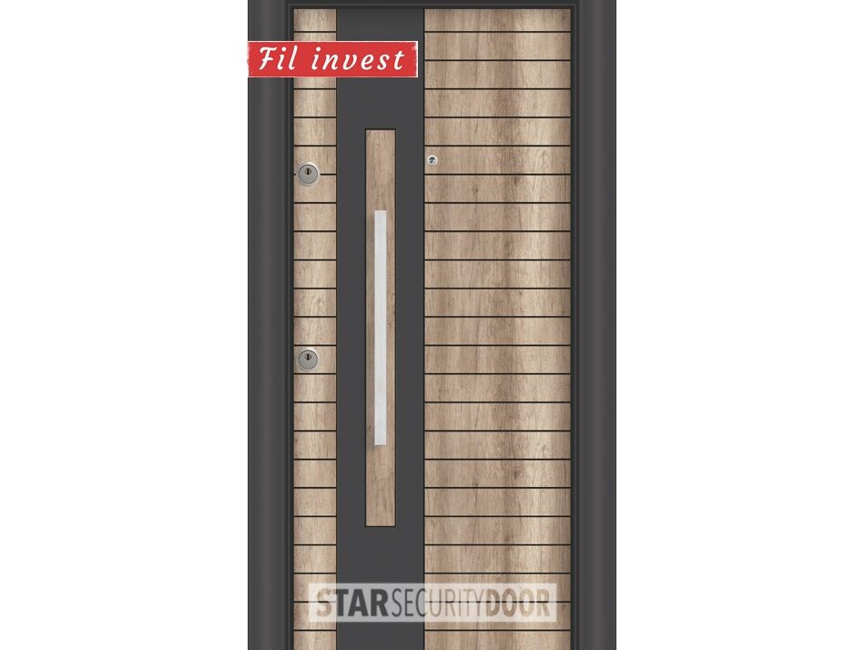 Alternative view of Врата Star Security Door серия Lapis модел L5375 Антрацит айдер