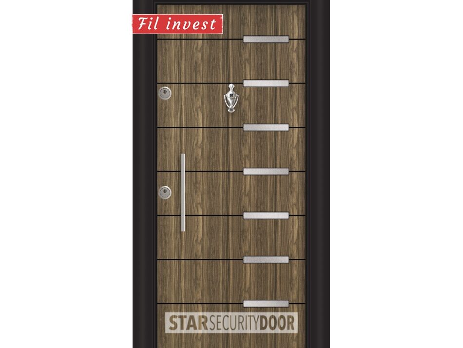 Alternative view of Врата Star Security Door серия Lapis модел L5404 Голд инокс