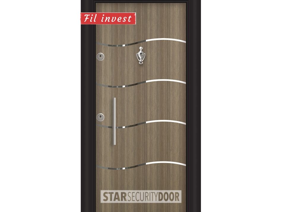 Alternative view of Врата Star Security Door серия Lapis модел L5405 Ривер инокс