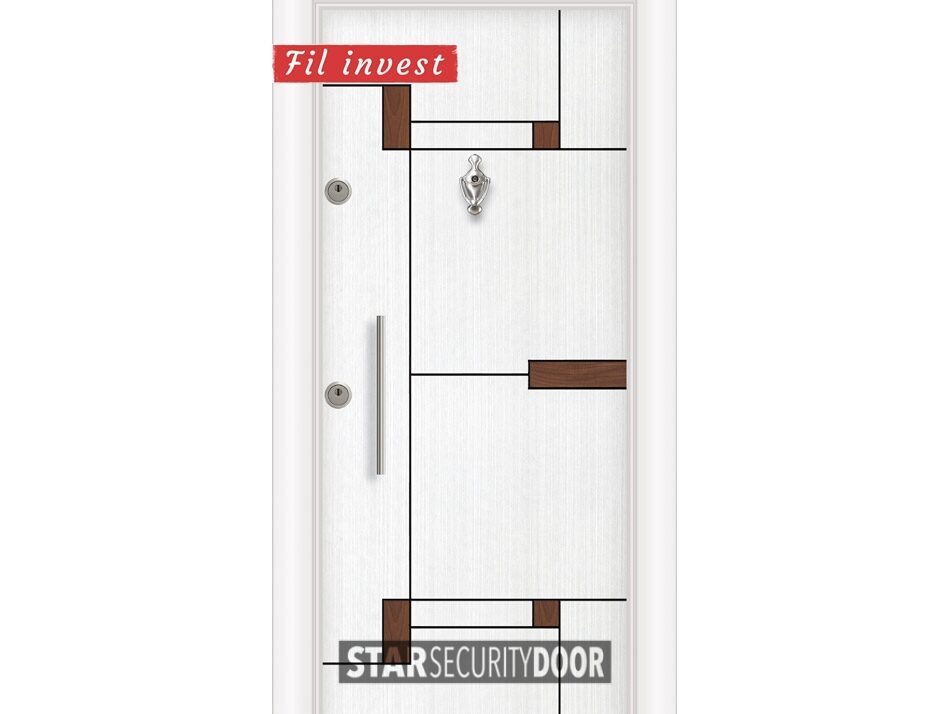 Alternative view of Врата Star Security Door серия Lapis модел L5410 Бяла