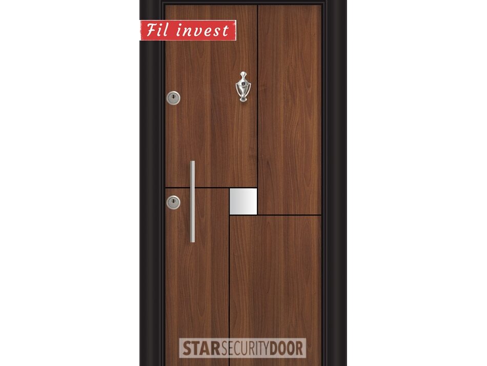 Alternative view of Врата Star Security Door серия Lapis модел L5412 Металик орех