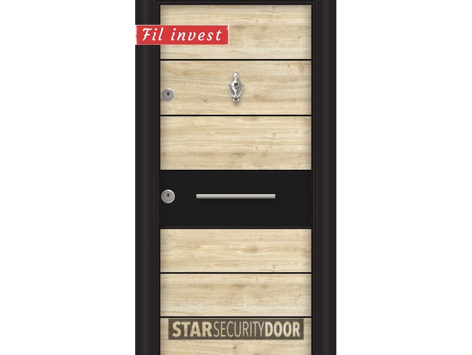 Alternative view of Врата Star Security Door серия Lapis модел L5415 Нов дъб