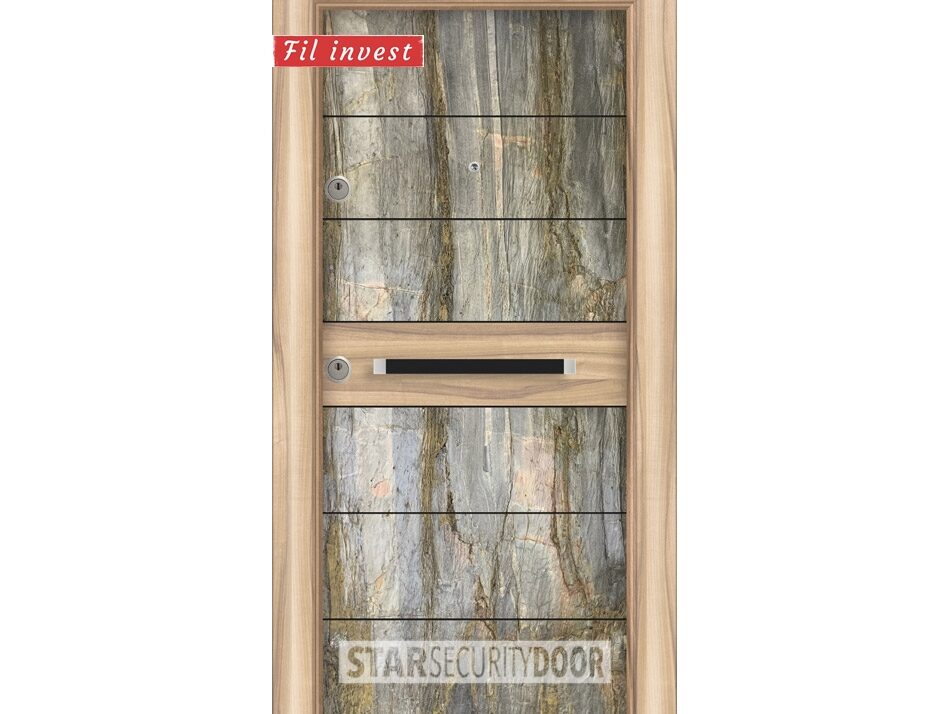 Alternative view of Врата Star Security Door серия Stone модел ST01 Горски пожар