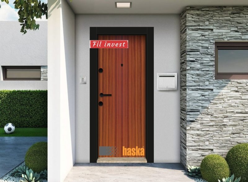 Входна врата Haska серия Outdoor модел Композит тик