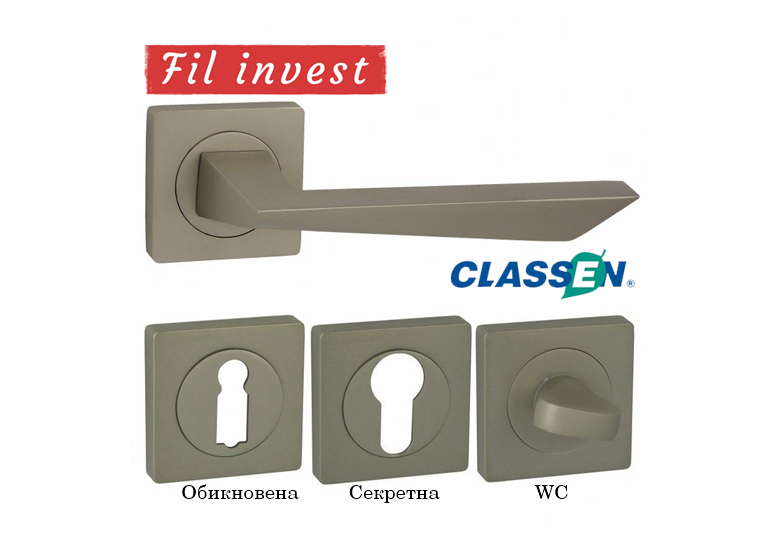 Дръжки Fero M91 за интериорни врати Classen