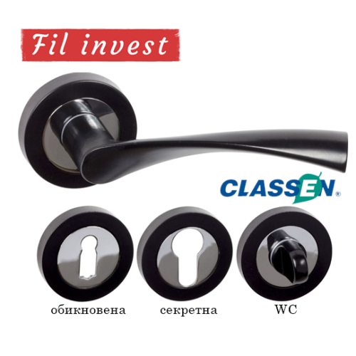 Дръжки ROMANA m6 черно за врати Classen