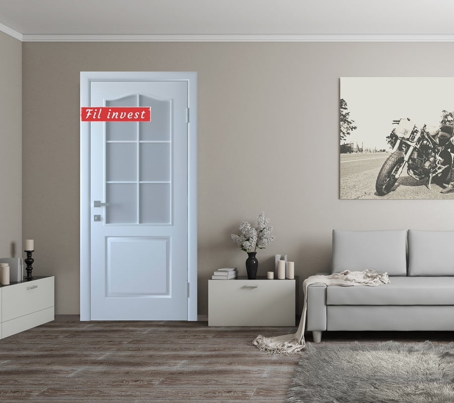 Интериорна врата Нов Стил модел Фортис B бяло