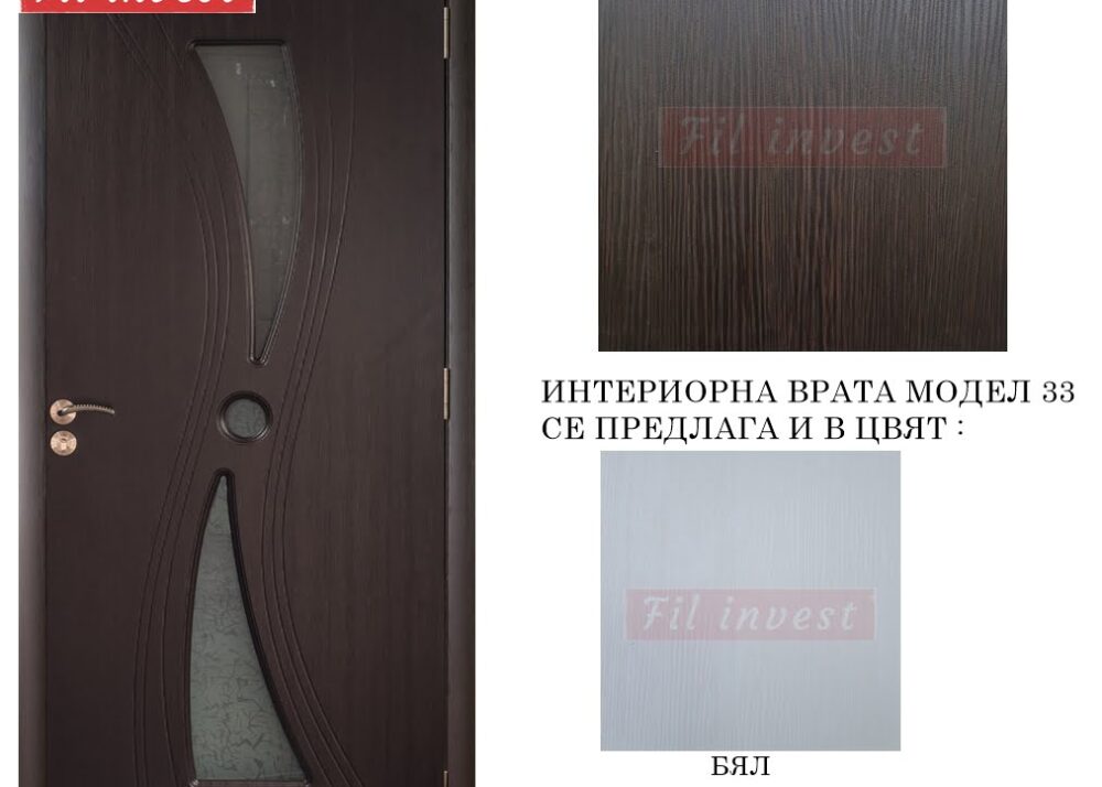 интериорна врата Росал модел 33 цвят Венге